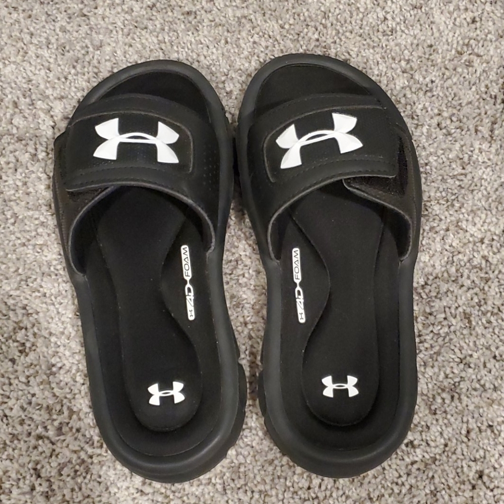 Boy's Slide on Under Armour sandles